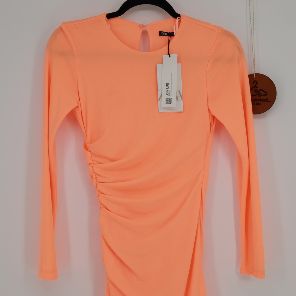 ZARA‎ DRAPED DRESS - Picture 5 of 9